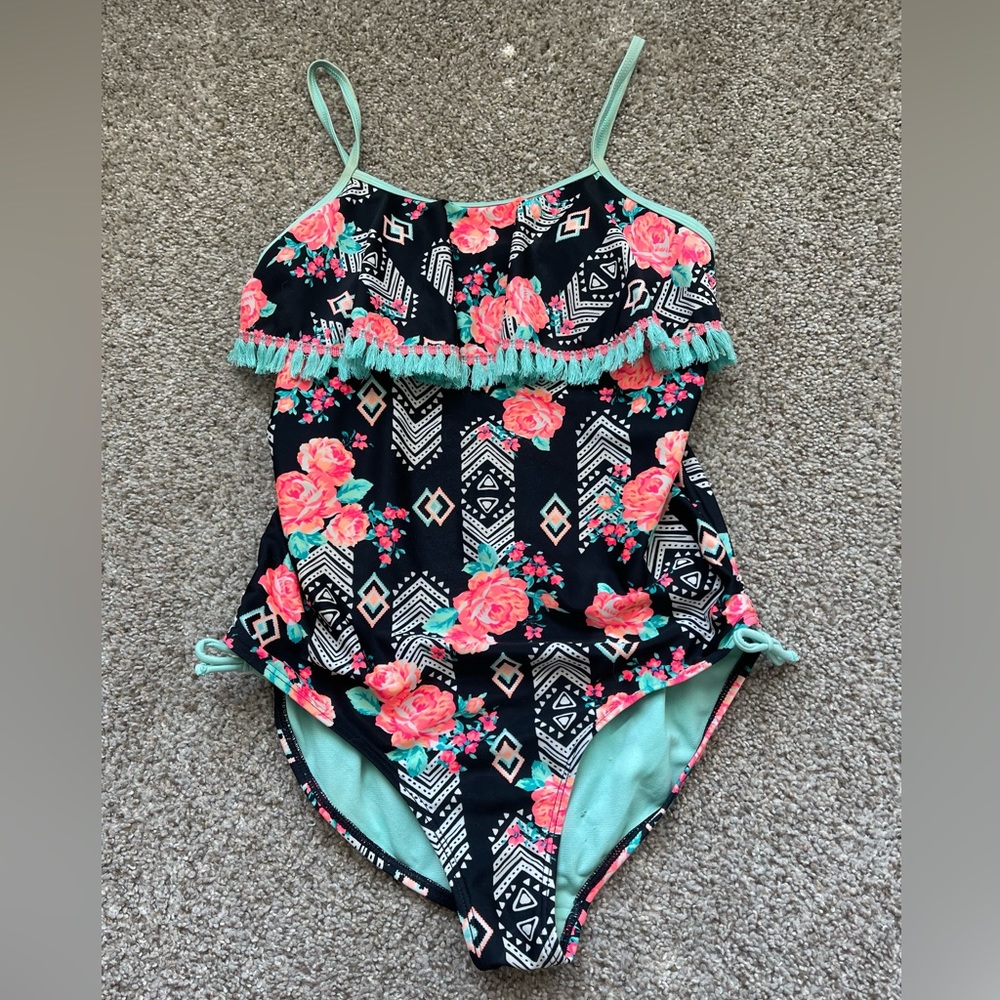 Womens floral one piece swimsuit